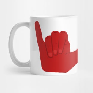 Red Hand of Hanging Loose Mug